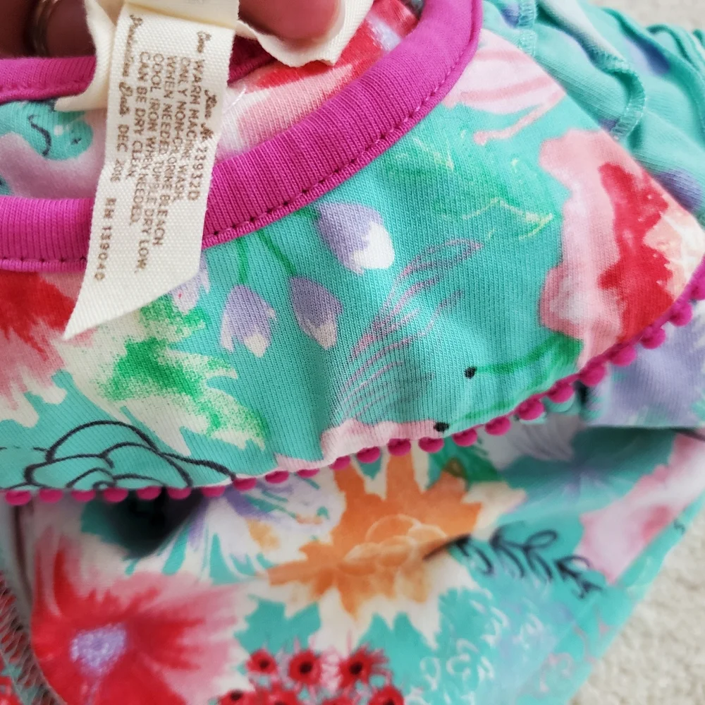 Matilda Jane Pick Up Sticks The Adventure Begins Floral Dress sz3-6m